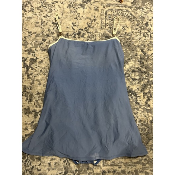 Michael Kors Other - Michael Kors Women's Blue And White Swimsuit Dress Size 14